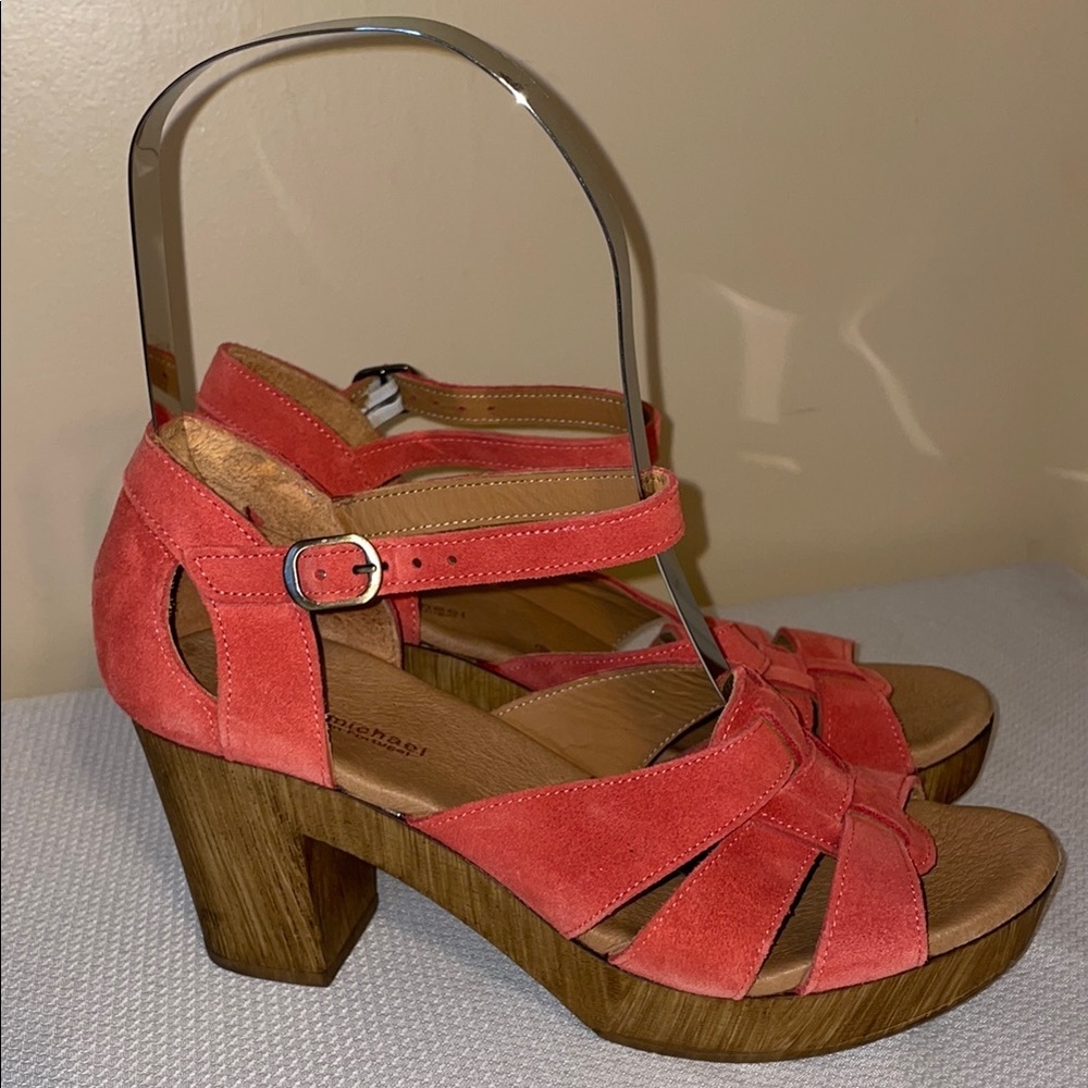 Eric Michael Coral Platform Sandals